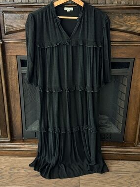 Stevie Hender Three Quarter Sleeve Midi Dress